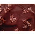 thumbnail image 4 of oneOone Silk Tabby Fabric Branch & Owl Block Print Fabric By The Yard 42 Inch Wide, 4 of 4