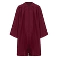 thumbnail image 3 of Haitryli Robe de Collation des Grades et Toque Unisexe pour Enfants avec Gland 2025 Robe de Collation des Grades Préscolaire Maternelle Déguisement Rouge Foncé 21, 3 of 7
