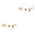 thumbnail image 4 of Wweixi String Shower Banner With Unique For Memorable Baby Shower Metal Luster Paper Baby Shower Banner Indoor Easy To Apply Gold it'sagirl 2Set, 4 of 5