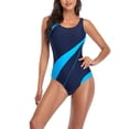 thumbnail image 2 of XMMSWDLA Maillots de Bain une Pièce pour Femmes Femme Maillot de Bain Patchwork Aguichant Pièce Maillot de Bain une Pièce Ensemble Bikini Tankinis Maillots de Bain pour Femmes, 2 of 5