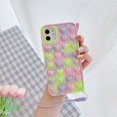 thumbnail image 4 of Fidget Toys Phone Case, Pop It Phone Case,Silicone Soft Protective Case,Pressure & Anxiety Relief Sensory Gadget Mobile Phone Protective Shell（iPhone 11Pro） Camouflage Green, 4 of 5