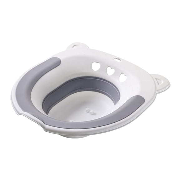 Sitz Bath Toilet Seat Space Saving for Postpartum Hemorrhoids Women Gray