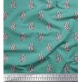 thumbnail image 1 of Soimoi Satin Silk Fabric Paisley Block Decor Fabric Printed Yard 42 Inch Wide, 1 of 3