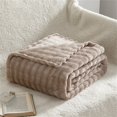 thumbnail image 4 of 47x79 Inch Summer Weighted Blankets for Adults Cooling Soft Bubble Throw Blanket Flannel Blanket Soft Blanket Throw Reversible Plush Blanket for Outdoors, Camping, Stadium Blanket, Picnics, Travel, 4 of 9