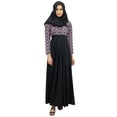 thumbnail image 2 of Bimba Robe Abaya Maxi pour Femmes en Rayonne Jilbab avec Hijab en Coton, 2 of 7