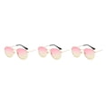 thumbnail image 1 of Redempat Fashionable Polarized Lens Small Frame Sun Glasses For Trendy Style gold pink yellow C15 3Set, 1 of 6