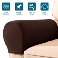 thumbnail image 3 of PENGXIANG 4 Pcs Housse d'Accoudoir Extensible pour Fauteuils Canapé Gris, 3 of 9