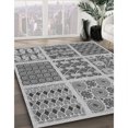 thumbnail image 3 of Ahgly Tapis d'Intérieur Lavable en Machine Carré Gris Nuage Gris, 4 Pieds Carré, 3 of 7