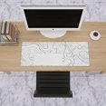 thumbnail image 3 of Estbridge Topographic Mouse Pad  White Extended Gaming Mouse Pad  Topographic Desk  Laptop Waterproof Desk Decor Writing Pad For Work  Game  Office  Home - Topographic Contour, 3 of 7