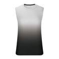 thumbnail image 4 of DPTALR Débardeur Sans Manches Dégradé pour Hommes Imprimé Non Positionné Col Rond T-shirt Sans Manches Décontracté Sport, 4 of 5