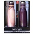thumbnail image 1 of Contigo Couture Matterhorn Stainless Steel Water Bottles, 20 oz, 2 Count, 1 of 7