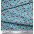 thumbnail image 2 of Soimoi Rayon Fabric Damask Design,Leaves & Aster Floral Decor Fabric Printed Yard 56 Inch Wide, 2 of 3