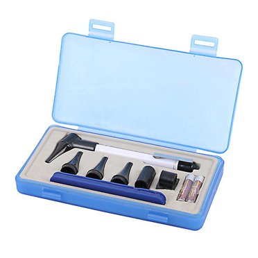 1 Ensemble de Diagnostic Otoscope Ophtalmoscope Ensemble Led Outil de Diagnostic Otoscope Sans Batterie (Noir)