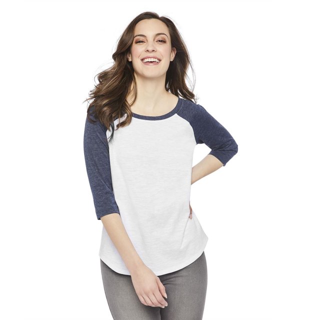 T-shirt de baseball avec manches raglan George pour femmes