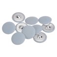 thumbnail image 1 of Unique Bargains 10pcs 48L Fabric Cloth Covered Button 30mm Round Metal Shank Sewing Buttons for Suits Dress Blouses, Light Blue, 1 of 5