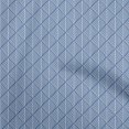 thumbnail image 1 of oneOone Velvet Medium Blue Fabric Geometric Craft Projects Decor Fabric Printed By The Yard 58 Inch Wide, 1 of 4