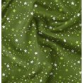 thumbnail image 1 of Soimoi Green Rayon Fabric Stars Star Print Fabric by Yard 56 Inch Wide, 1 of 6