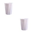 thumbnail image 1 of ZheElen PP Office And Home Waste Bin - 6L Capacity Easy Access Kitchen Large Capacity Kitchen Bedroom White L 2Set, 1 of 6