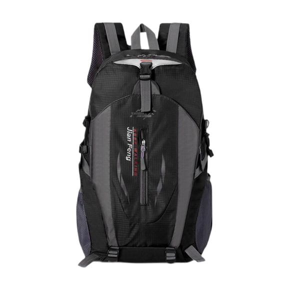 jinwen Hiking Backpack Large Capacity Mountaineering Backpack for Biking Hunting Touring Black