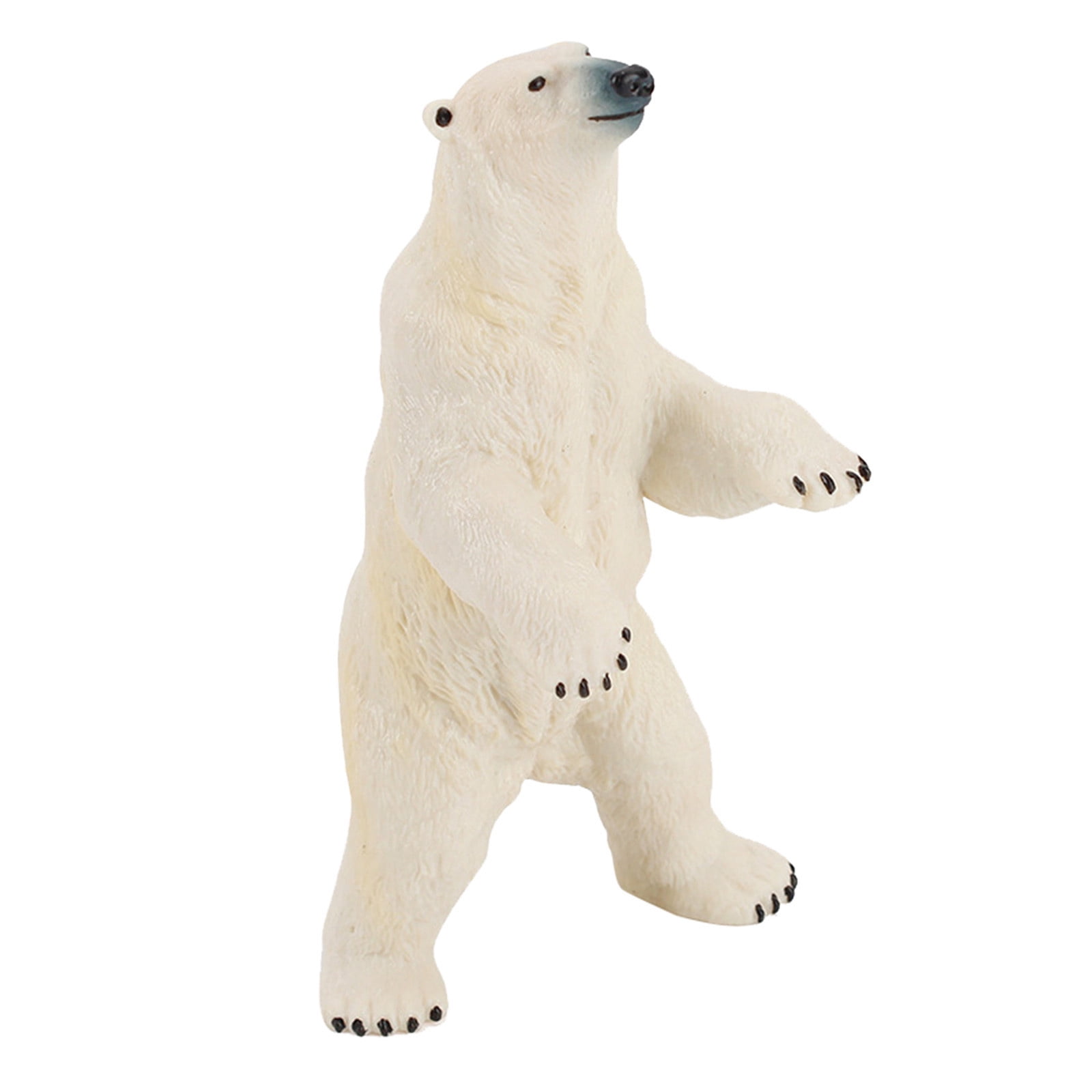 EGNMCR White Bear Animals Toys Figurines Home Decorate Preschool Educational Paper puzzle Birthday Gifts for Kids