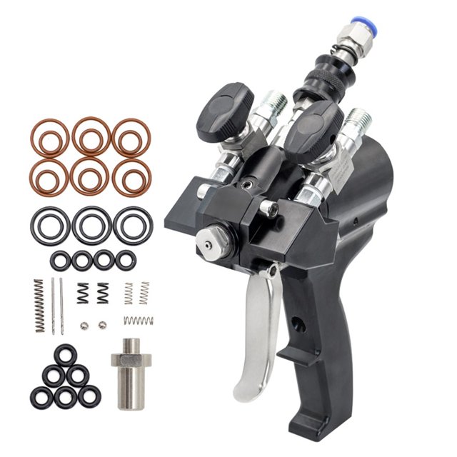 Polyurethane Foam Spray Gun P2 Air Purge PU Foaming Injection AB Two-component High Pressure Coating Spray Gun Kit
