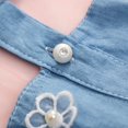 thumbnail image 4 of Été Enfants Bébé Fille Tenues Denim Sans Manches Tutu Robe Bambin Filles Partie Fleur Tulle Taille Robes 2-8 Ans, 4 of 9
