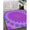 thumbnail image 3 of Ahgly Tapis Rectangulaire Lavable en Machine Intérieur Transitionnel Violet, 2 Pieds x 5 Pieds, 3 of 7