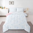thumbnail image 1 of Erosebridal Kawaii Blue Stars Bedding Comforter Set, Princess Dreamy Down Comforter, Reversible 2 Pieces, 1 of 8