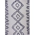 thumbnail image 1 of Ladole Rugs Grant Shaggy Casablanca Contemporary Abstract Small Mat Doormat Rug Carpet in Dark Gray White, 1'10" x 2'11", 1 of 4