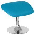 thumbnail image 1 of Egg Series Aqua Fabric Ottoman, 1 of 4