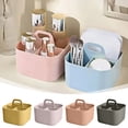 thumbnail image 2 of Color Random 1pc 2025 Small 4 Compartment Multiuse Caddy Organizer With Handle Art Craft Supplies Desk Stationery Pen Holder Stackable Back To School Stationery Storage Boxes, 2 of 8