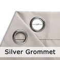 thumbnail image 3 of Cross Land Rideau Extérieur Imperméable pour patio,Jardin,Balcon, Antirouille à Oeillets - Rideau/drape à Oeillets Isolé Thermiquement Intérieur Extérieur,L54"TG108 Pouces,Gris,1 Panneau, 3 of 6