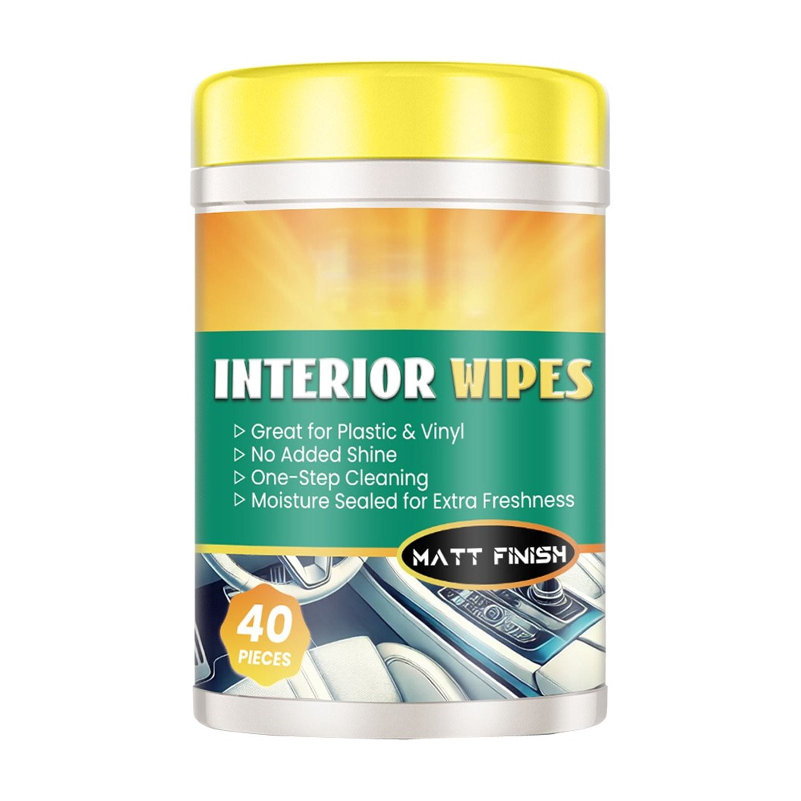 Automotive Interior Cleaning Wet Wipes for Cleaning Car Seats Console and with Fresh Scent 40PCS