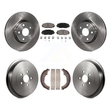 CMX Front Rear Disc Brake Rotors Ceramic Pads and Drum Kit for Car Toyota Corolla K8C-102569