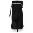 thumbnail image 4 of Unique Bargains Women's Rhinestone Pointed Toe Stiletto Heel Ankle Boot, 4 of 7