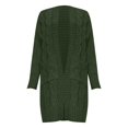 thumbnail image 4 of IMENGL Autumn winter loose solid alpaca wool sweater, Green XL, Size M-3XL, 4 of 4