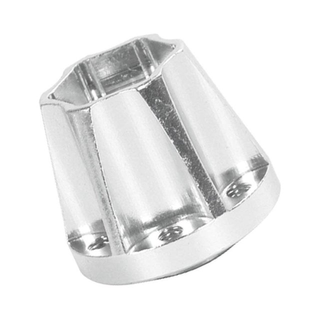 4PCS Wheel Hex Hubs for RC 1:10 Crawler 1.9" 1/10 wheel rim hex 2.2" Wheel Rims 18.4mm Silver