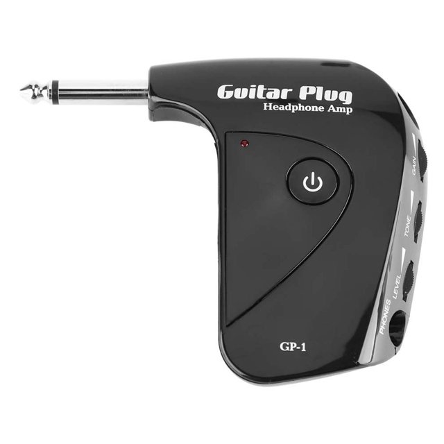 Guitar Headphone Amp Plug, Guitar Headphone Amp Plug And Play Distortion Effect English Style Portable For Guitar