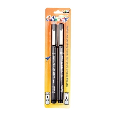 Marvy Uchida® Calligraphy Marker 2Pc Set Black
