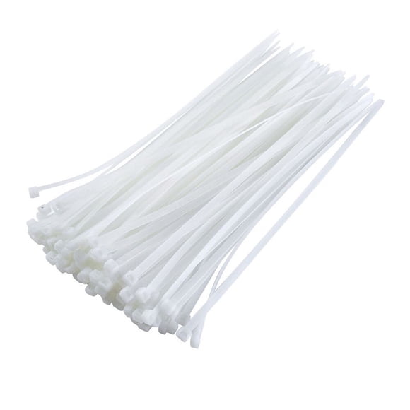 Zip Ties Heavy Duty,Cable Ties, Weather Nylon Wrapped Zipper Ties, White 100 Pcs Nylon Zip Ties Tie Wraps Ties Strong Extra Long,Clear Zip Ties,White Zip Ties,Heavy Duty Zip Tie