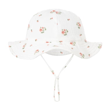 Zwiiyzr 2025 Infant Bucket Hat Wide Brim Baby Summer Sun Protection Floppy Fashion Print Sun-hat Outdoor Cute Sunscreen J 3-12 Months