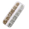 thumbnail image 1 of QualitChoice 1 Bag Glass Crystal Special-shaped Eye-catching Flat Bottom Easy to Paste Perfect Match Nail Rhinestones for Mobile Phone Type 1 1Set, 1 of 6