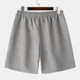 thumbnail image 5 of EOYWHK Cotton Linen Shorts for Men Summer Breathable Workout Gym Shorts Mid Waisted Solid Color Running Swimming Sleeping Shorts, 5 of 5