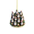 thumbnail image 1 of Binwennn Easter Decorations Christmas Tree Penguin Acrylic 2D Pendant Christmas Pendant Christmas Tree Shape Penguin Pendant Christmas Acrylic Pendant New Year Pendant, 1 of 4