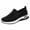 Black, variant on Womens Sneakers Large Size Slip on Knit Soft Sole Non Slip Comfortable Breathable Mesh Walking Shoes New Fashion Mother Shoes Black