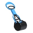 thumbnail image 2 of Dog Cat Pet Pooper Scooper Jaw Poop Scoop Clean Pick Up Waste Long Handle Blue, 2 of 9
