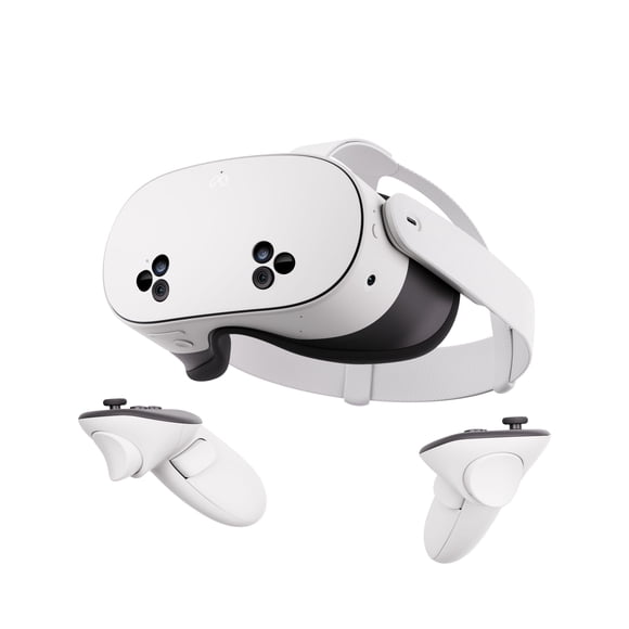 Refurbished Meta Quest 3S 128GB Virtual Reality Headset - White - All-in-One Mixed Reality Experience - Model SK-1000926-01