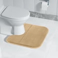 thumbnail image 4 of Cagogo under $5 U-Shaped Toilet Mat, U Shape Memory Foam Bath Mat, Non-Slip Toilet Floor Mat, Super Soft Bathroom Rug, Water Absorbent Shower Mat, Quick Dry Toilet Mat, Plush Bath Mat for Bathroom, 4 of 7