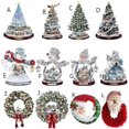 thumbnail image 2 of Décalcomanies DIY en PVC Sculpture Rotative Arbre de Noël Autocollants de Fenêtre de Noël Décoration de Noël Décoration de Maison Autocollant Mural(E), 2 of 7