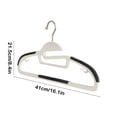 thumbnail image 3 of Usloyux 4Pcs Non Slip Non Marking Clothes Hangers, Fish Mouth Opening Corner Drying Rack For Dry And Wet Use, Plastic Collar-Friendly Hanger For Shirts Pants Coats, Space-Saving Household Garment, 3 of 9